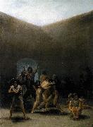 Francisco de Goya The Yard of a Madhouse oil painting